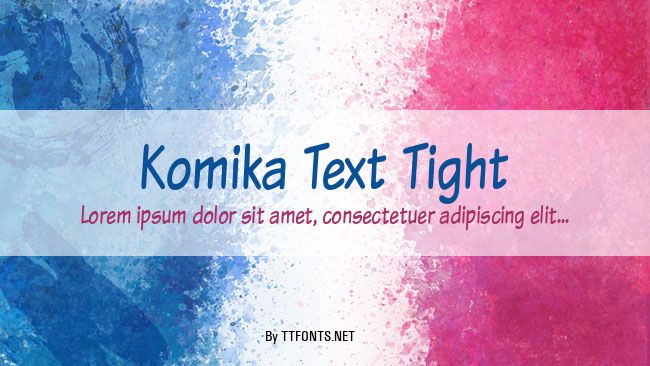 Komika Text Tight example
